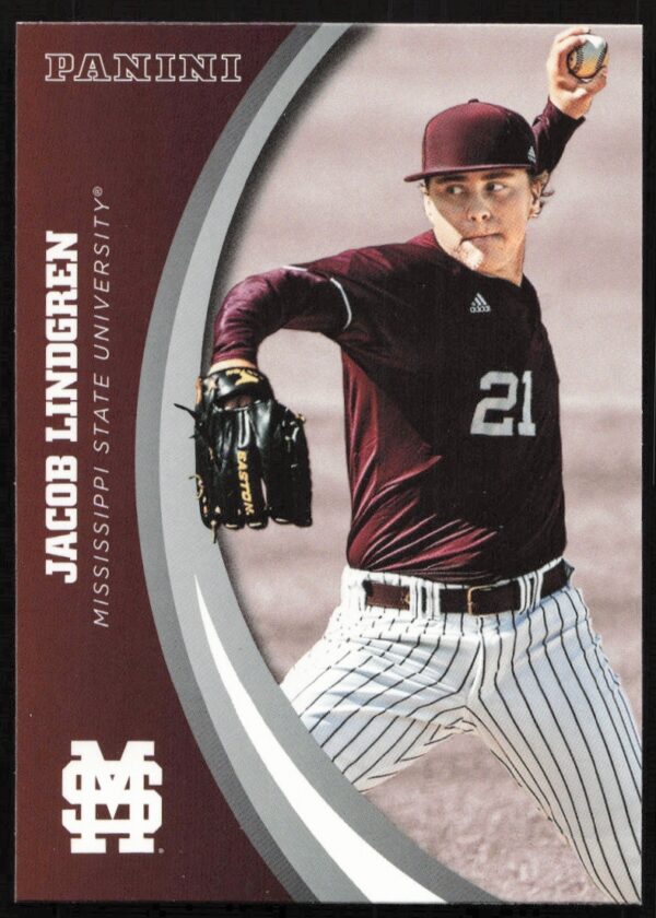 2016 Panini trading card #31 featuring Jacob Lindgren from Mississippi State.