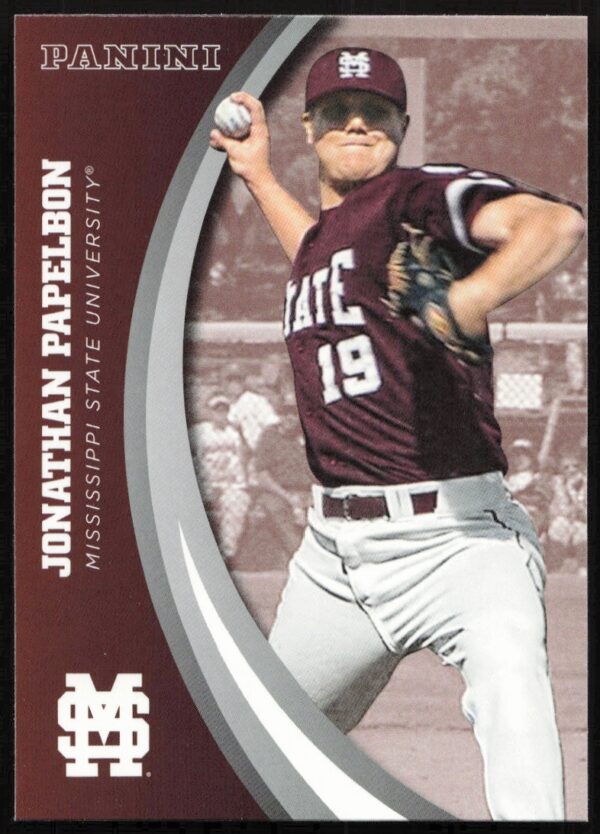 Jonathan Papelbon 2016 Panini Mississippi State trading card #32 front view.