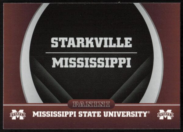 2016 Panini trading card front, Mississippi State University logo, #2.