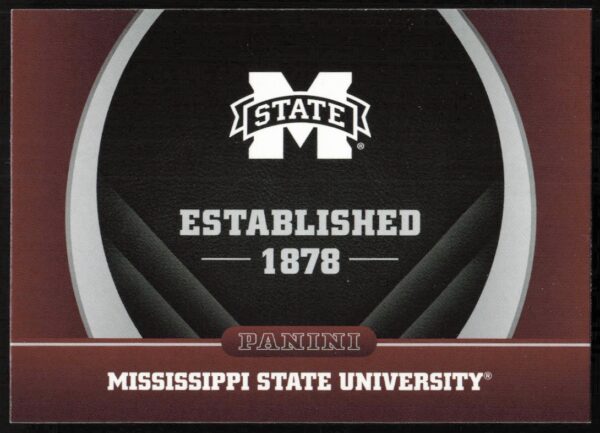 2016 Panini Mississippi State University Trading Card #3 - Front View