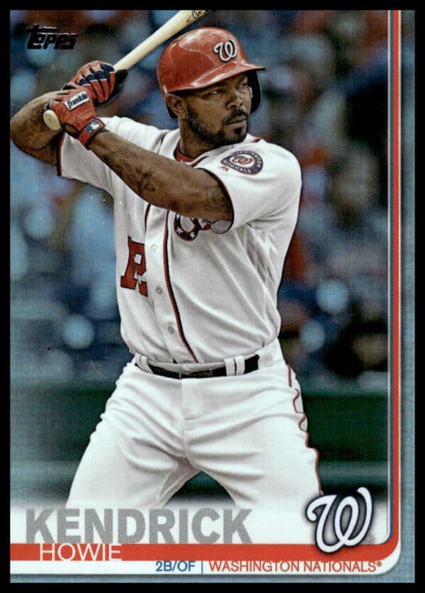 Howie Kendrick 2019 Topps Rainbow Foil Card #610 - Dynamic Washington Nationals Design