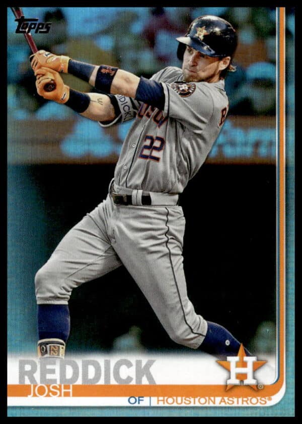 2019 Topps Series 2 Josh Reddick Rainbow Foil Card, #531, showcasing vibrant action shot.