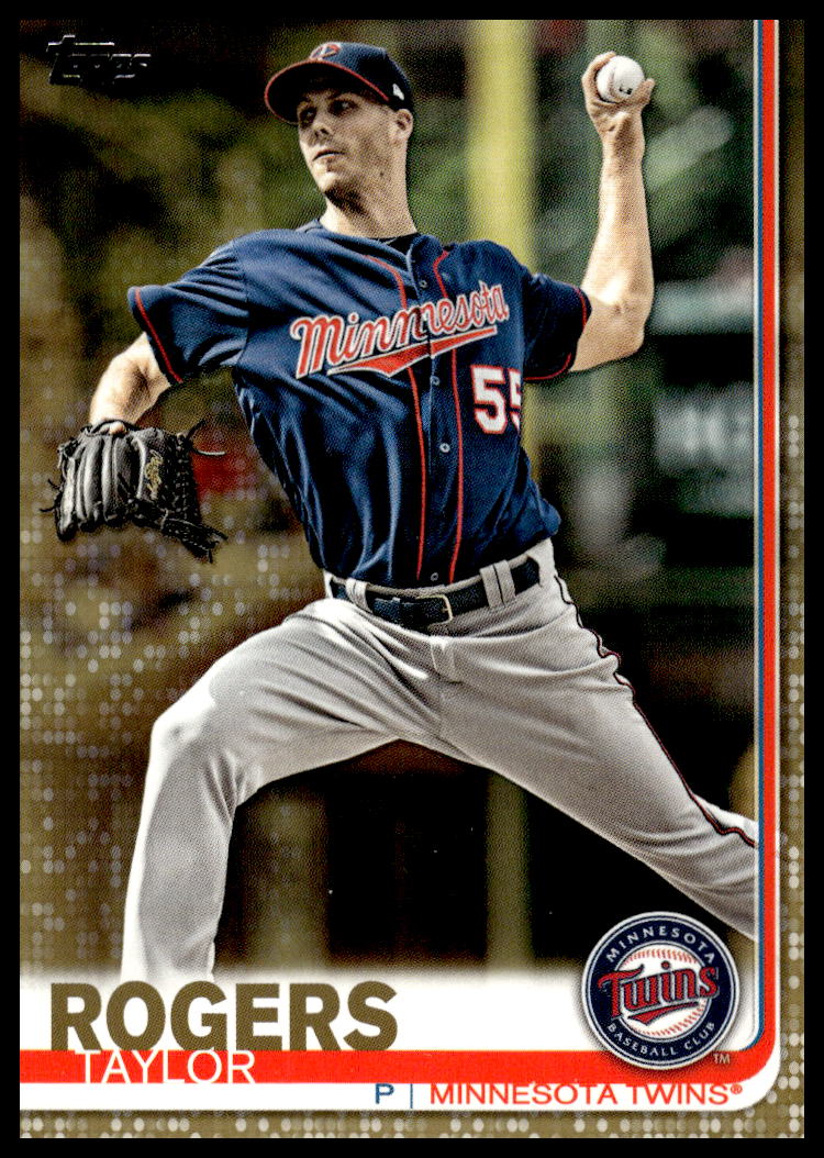 Taylor Rogers 2019 Topps Gold Card #453 – Front View in Action