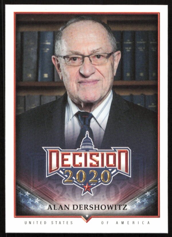 Alan Dershowitz 2020 Leaf Decision Series 2 Trading Card #669 Portrait.