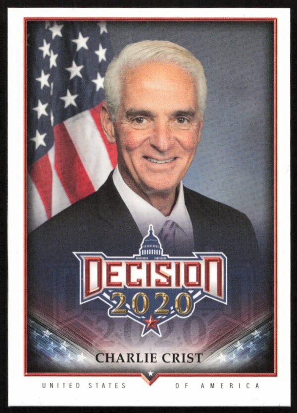 Charlie Crist 2020 Leaf Decision Card, Series 2 #573, showcasing a formal political portrait.