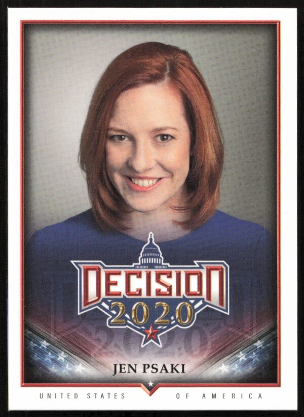 2020 Leaf Card: Jen Psaki, White House Press Secretary, Series 2 #575 Front.