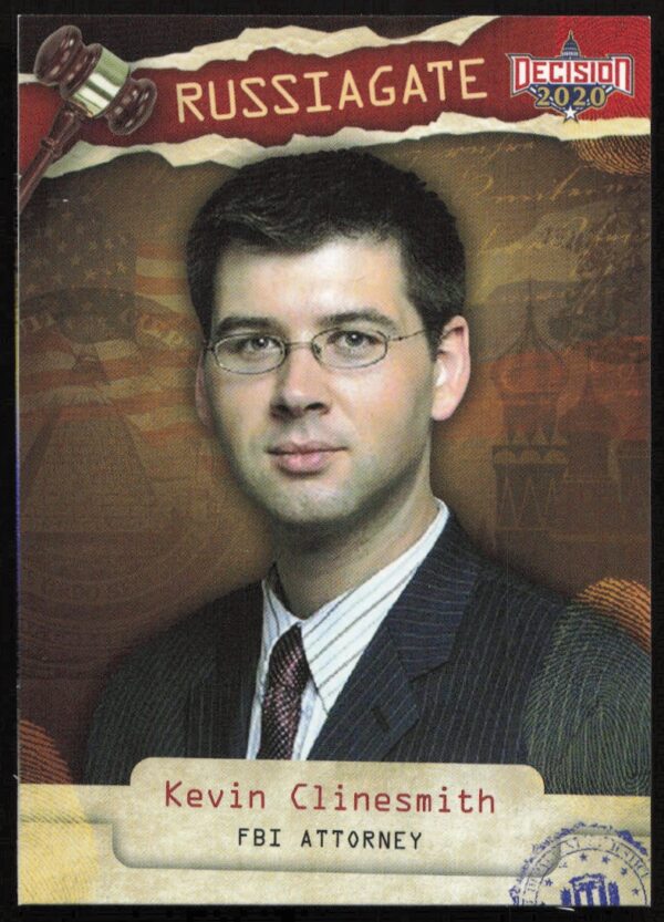 Kevin Clinesmith Russiagate Trading Card RG33 - 2020 Leaf Decision Series 2 (Front).
