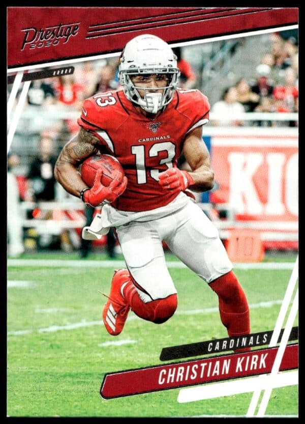 2020 Panini Prestige, Christian Kirk Card #49, Front View, Football Collectible.