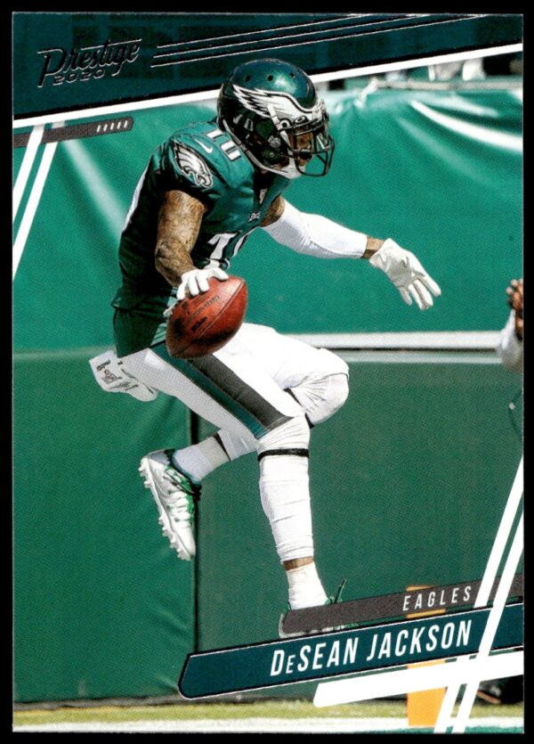 DeSean Jackson 2020 Panini Prestige Football Card #87, Philadelphia Eagles, Action Pose.