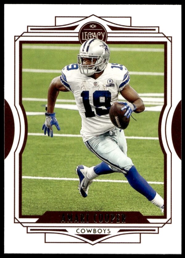2021 Panini Legacy Amari Cooper #3 trading card front, featuring Dallas Cowboys player.