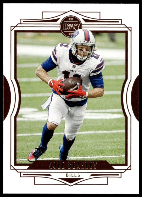 Cole Beasley 2021 Panini Legacy Football Card, Action Shot, Number 47.