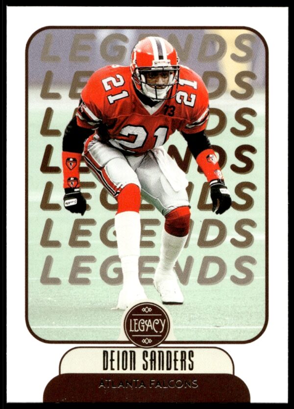 Deion Sanders 2021 Panini Legacy Card #106, NFL Icon, Collectors Item.