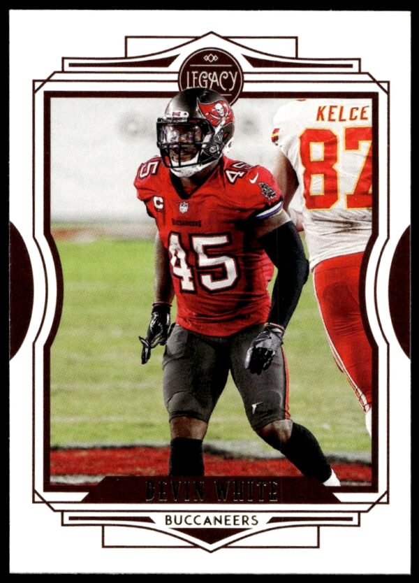 Devin White Panini Legacy Card #38, 2021, Tampa Bay Buccaneers, NFL, Action Shot.