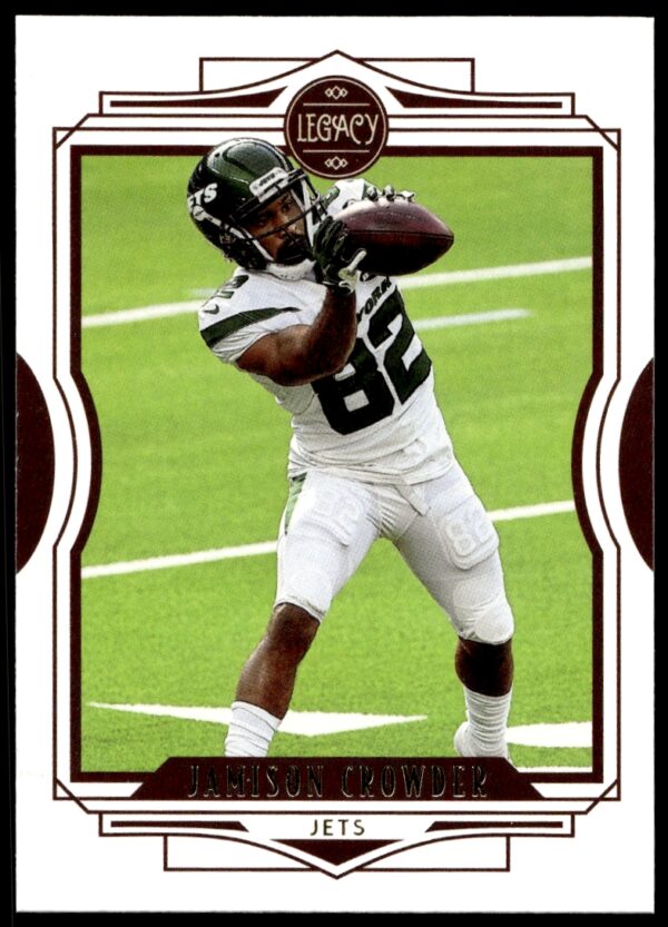 Jamison Crowder 2021 Panini Legacy card #55 showing him in team uniform, front view.