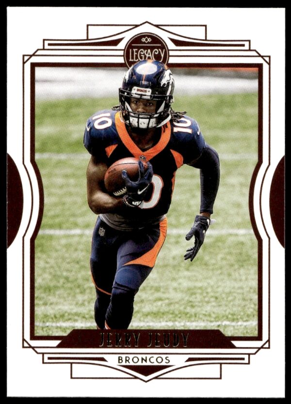 Jerry Jeudy 2021 Panini Legacy Card #88 Showcasing Denver Broncos Wide Receiver.