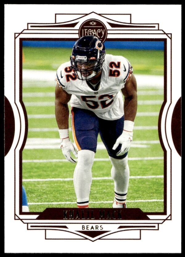 Khalil Mack 2021 Panini Legacy #59 football card, showcasing front design in NFL uniform.