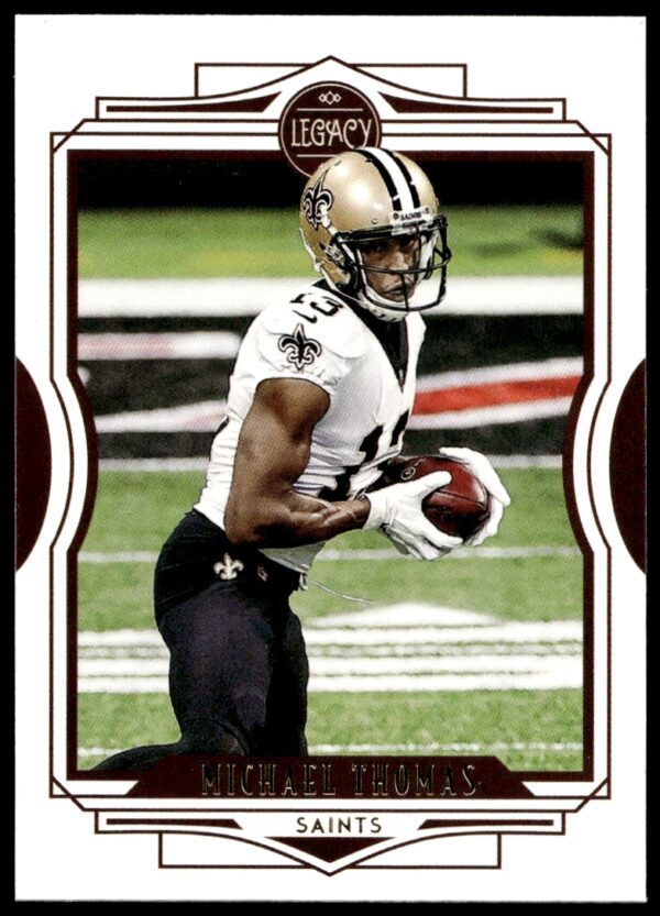 Michael Thomas 2021 Panini Legacy card #32 showing dynamic field action.
