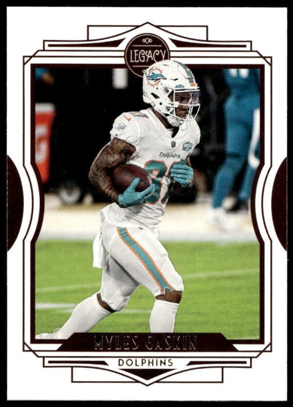 Myles Gaskin 2021 Panini Legacy Football Card #50 – NFL Action Display