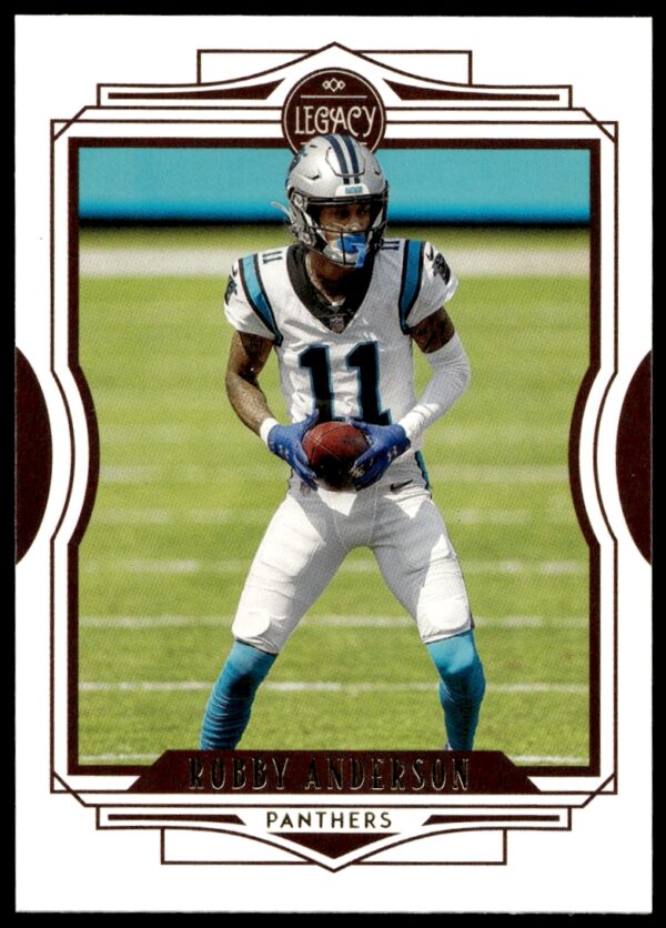 Robby Anderson 2021 Panini Legacy Card #31 Front Image, Football Gear, Vibrant Colors