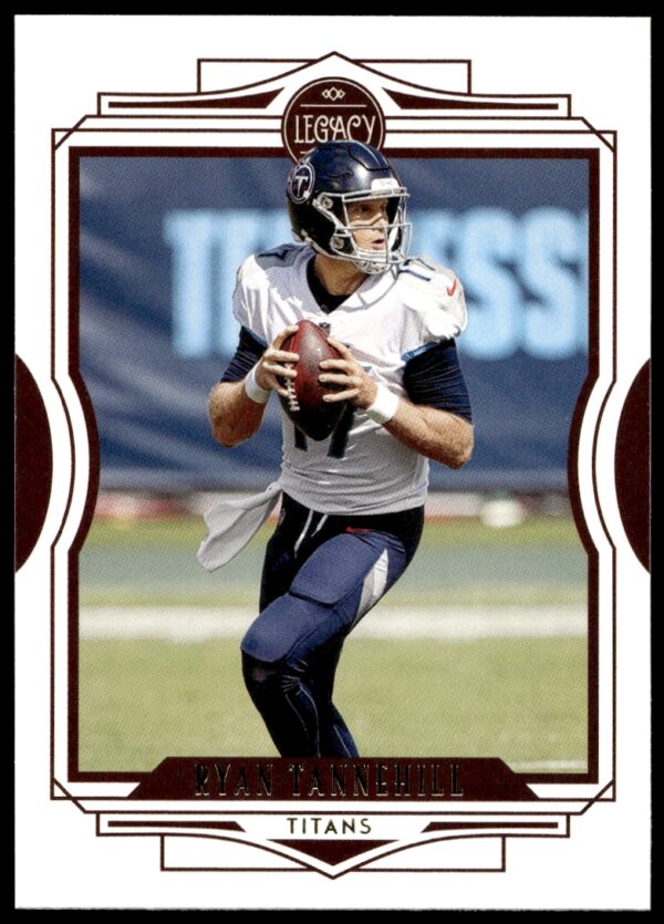 Ryan Tannehill 2021 Panini Legacy Card #79 Front, NFL Quarterback in Action.