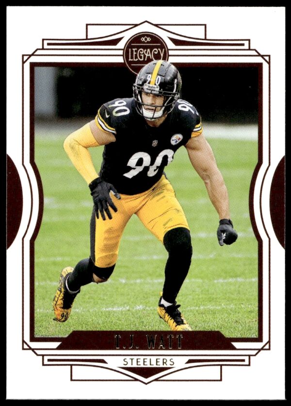 T.J. Watt 2021 Panini Legacy Football Card #25 Front View