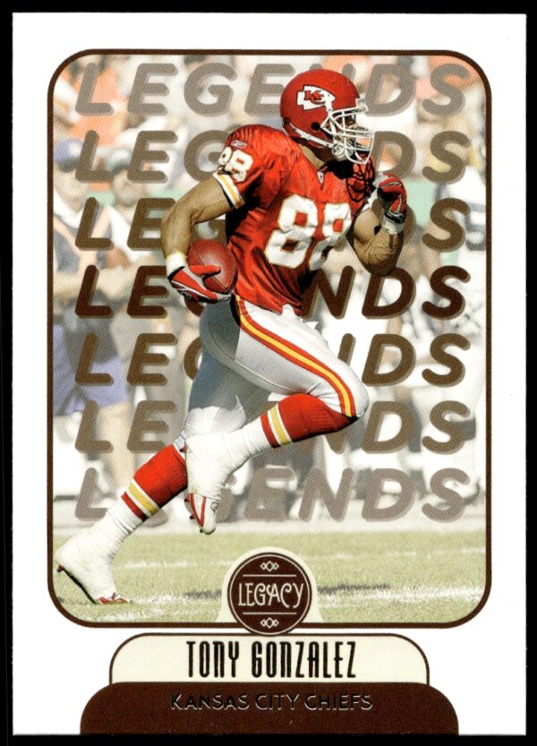 Tony Gonzalez 2021 Panini Legacy Card #114 Front Collectible NFL Memorabilia