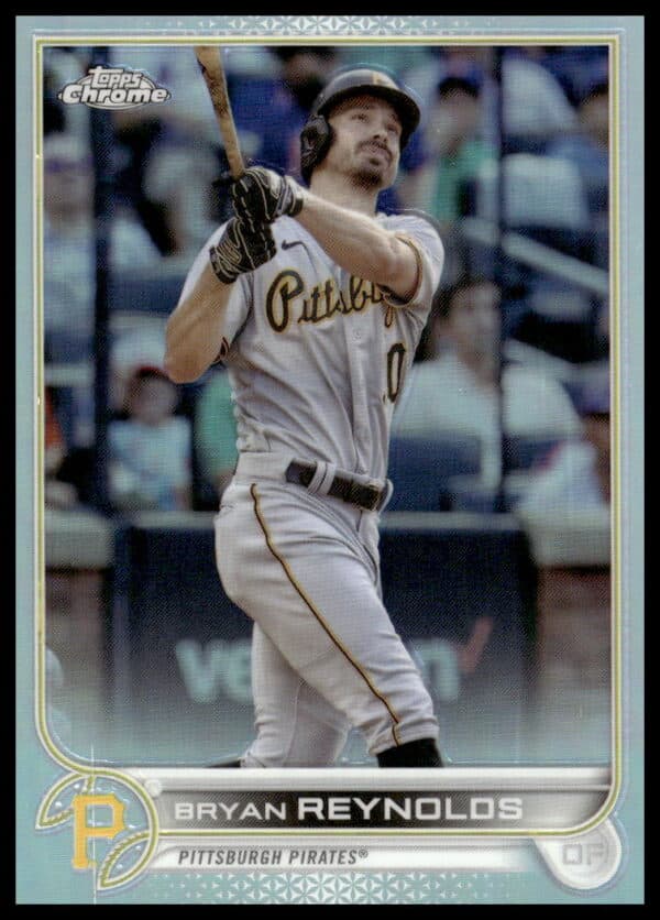 Bryan Reynolds 2022 Topps Chrome Rainbow Foil Card #155 Front View