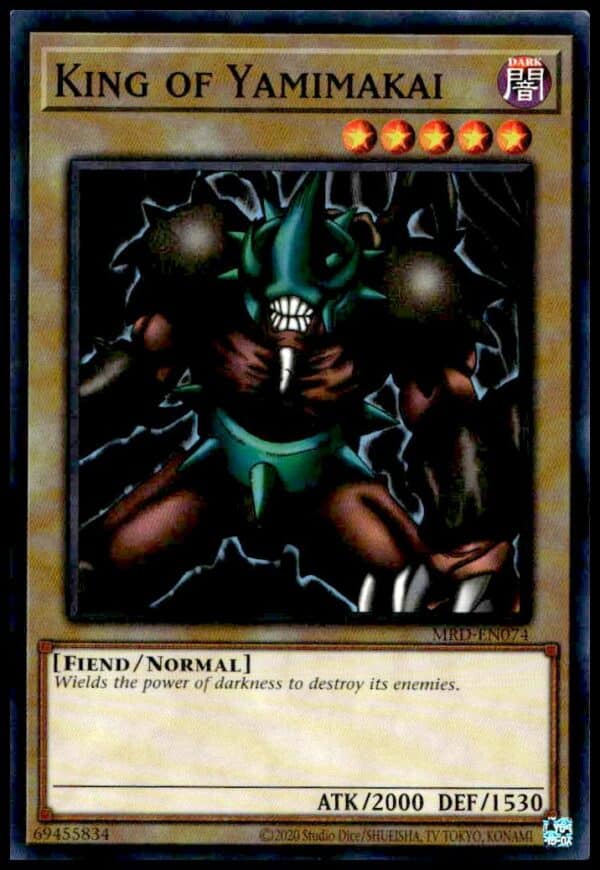 King of Yamimakai 2023 Yu-Gi-Oh! 25th Anniversary Metal Raiders #MRD-EN074 Front View