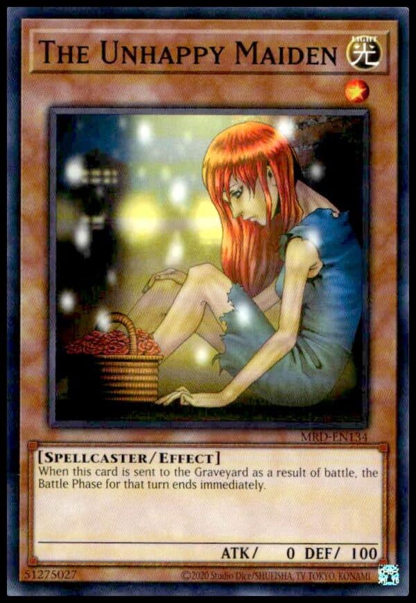 Yu-Gi-Oh! 2023 25th Anniversary Metal Raiders The Unhappy Maiden card MRD-EN134 (Front).