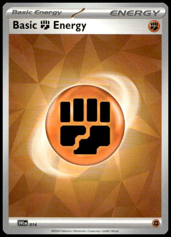 2024 Pokémon TCG Fighting Energy card from Scarlet & Violet: Surging Sparks series.