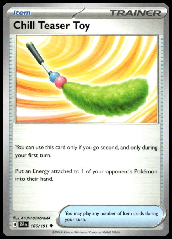 2024 Pokémon Scarlet & Violet: Surging Sparks Chill Teaser Toy #166/191 (Front)