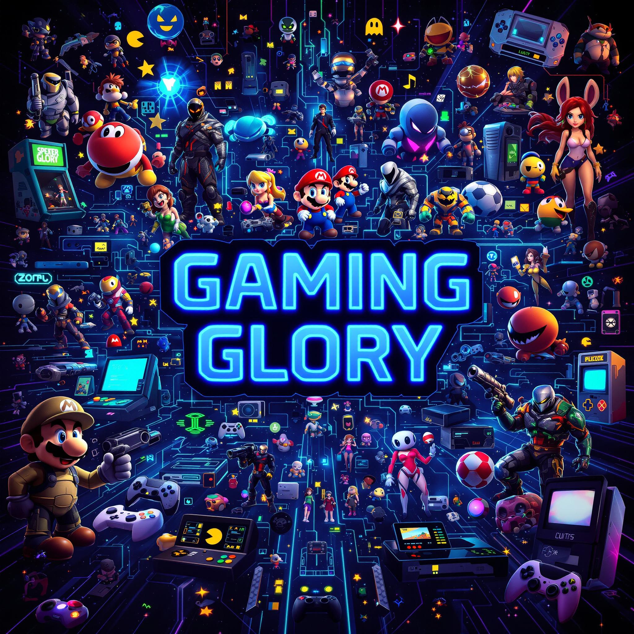 Iconic video game evolution: From nostalgic 8-bit classics to cutting-edge modern graphics.