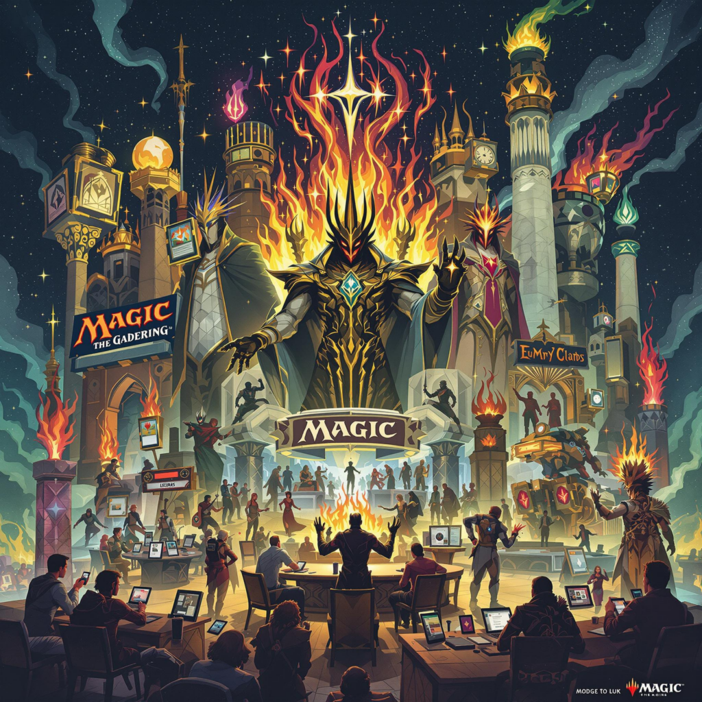 Magics iconic evolution: From early cards to modern digital gaming revolution.