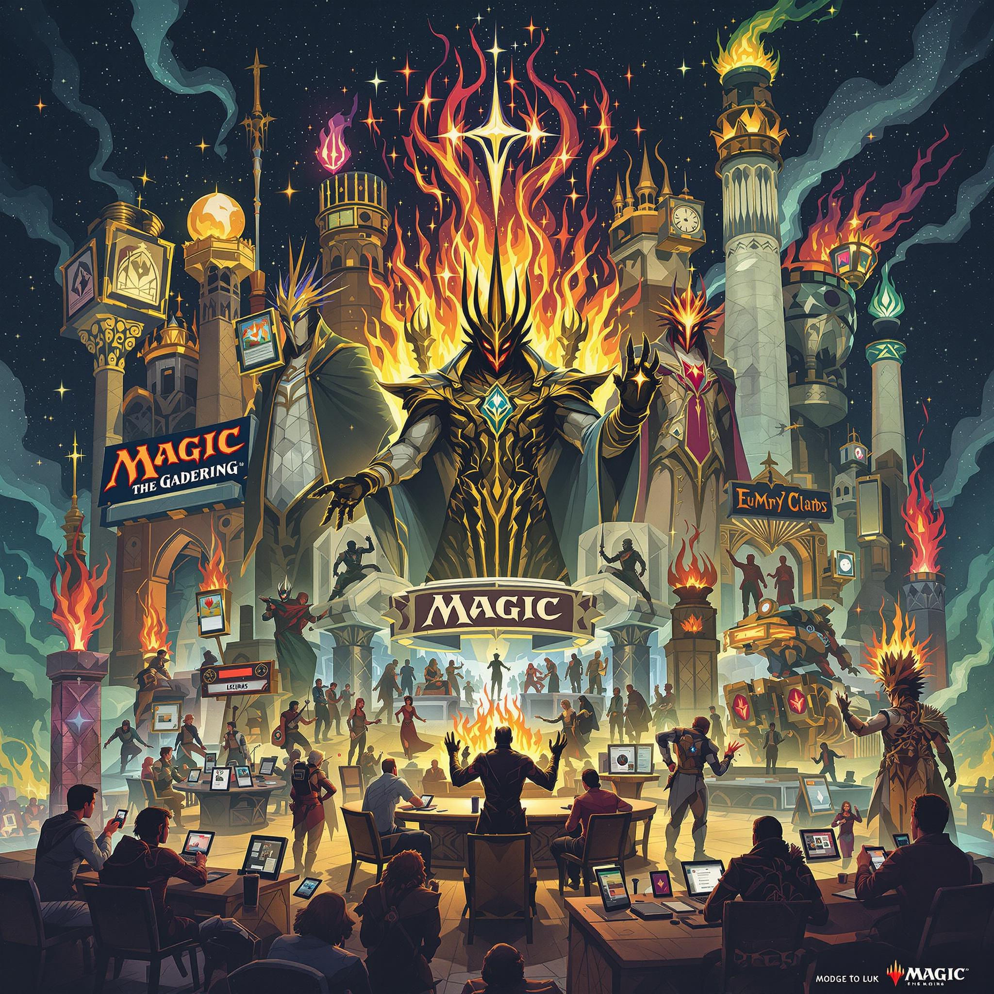 Magics iconic evolution: From early cards to modern digital gaming revolution.