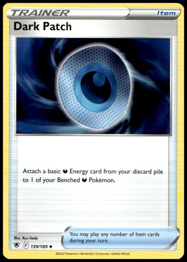 2022 Pokémon Dark Patch Card: Mystical Energy Booster from Astral Radiance Set.