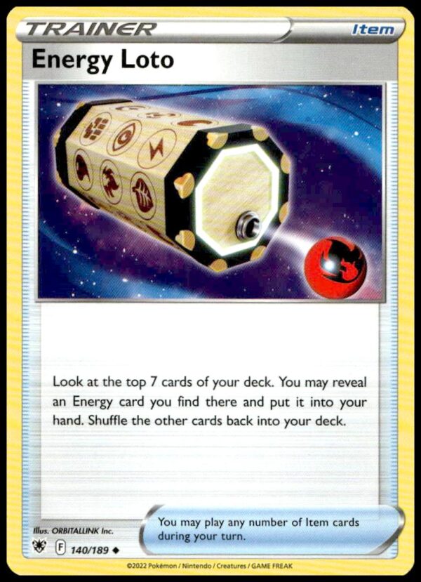 2022 Pokémon Astral Radiance Energy Card, vibrant collector design, Sword & Shield series.