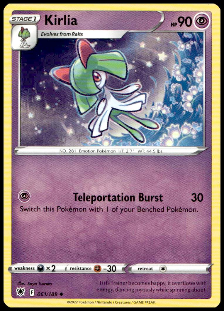 Hisuian Zoroark Pokémon Card, 2022 Astral Radiance, #061/189, Sword & Shield Series.