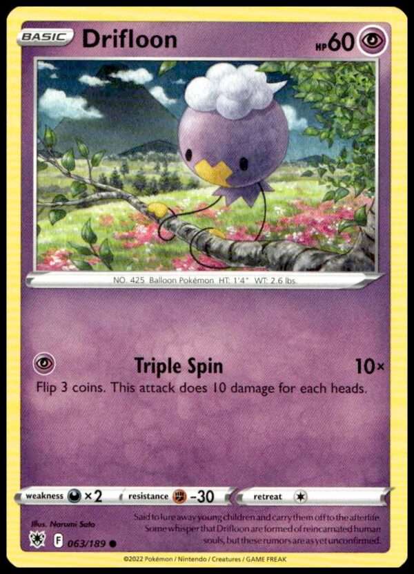 Hisuian Zoroark Pokémon card, 2022 Astral Radiance set, vibrant art, mystical design.