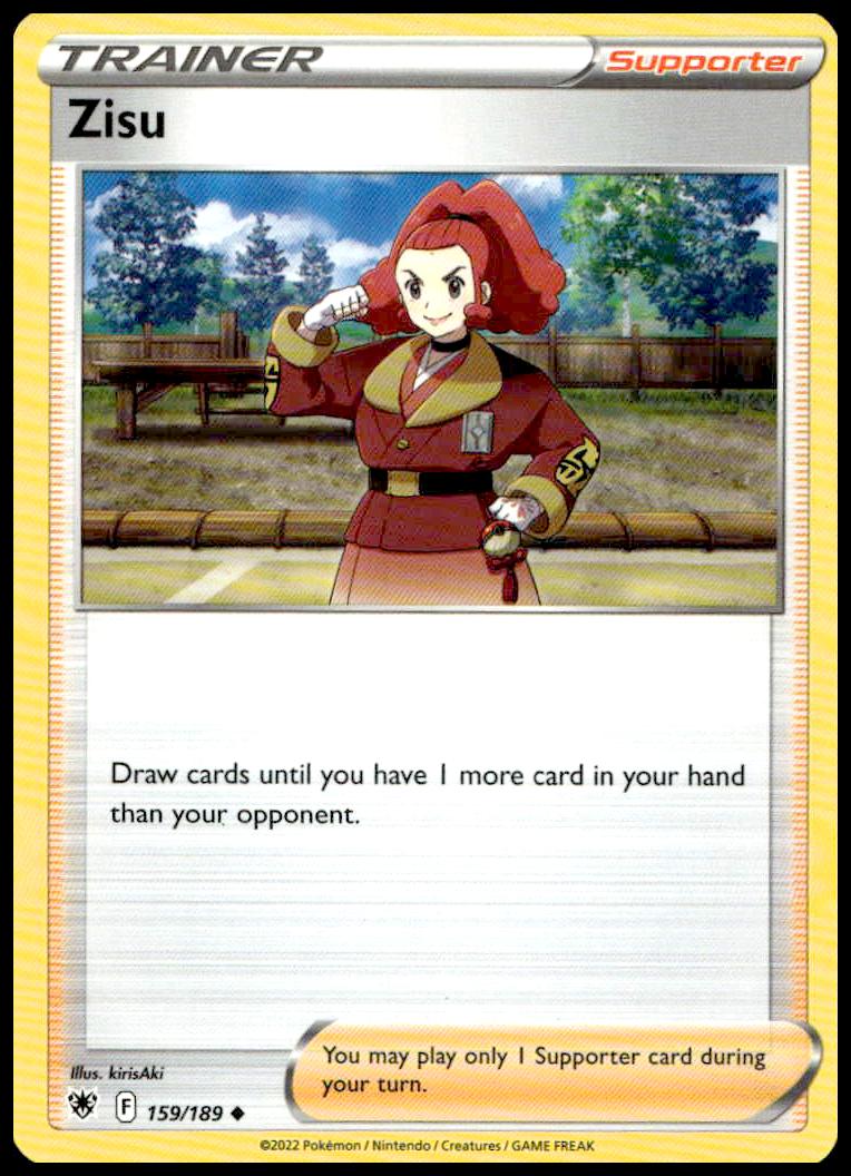 Zisu Pokémon Card 2022, Astral Radiance, Sword & Shield, #159/189.