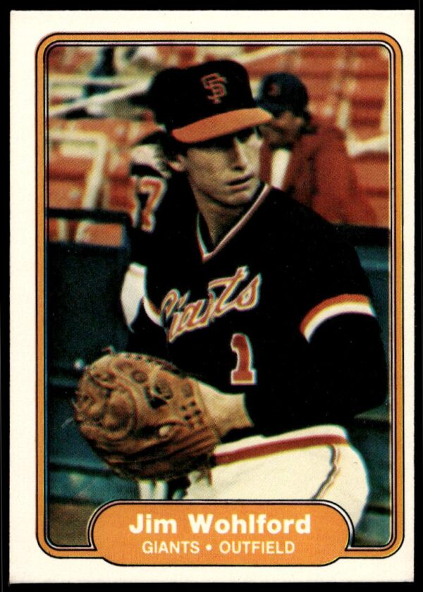 1982 Fleer Jim Wohlford #403 (Front)