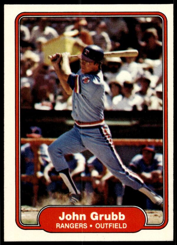 1982 Fleer John Grubb #317 (Front)