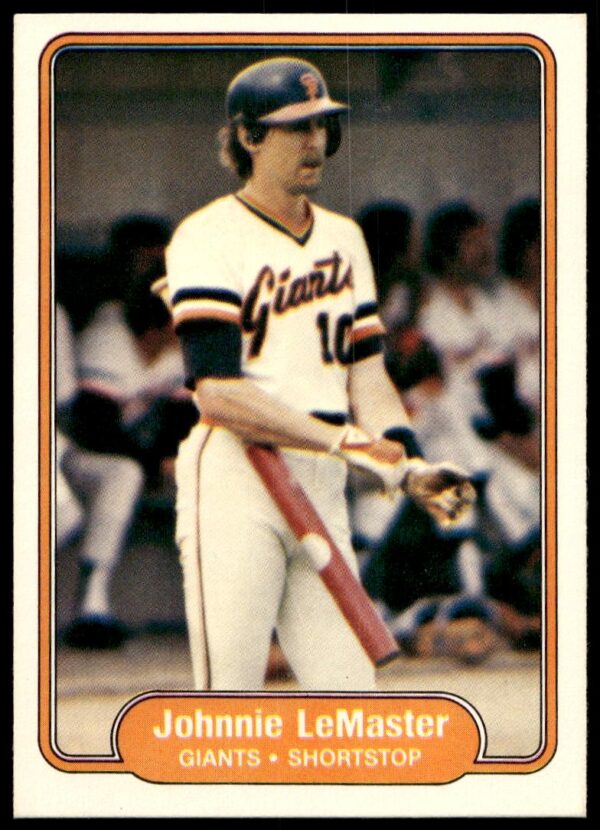 1982 Fleer Johnnie LeMaster #393 (Front)