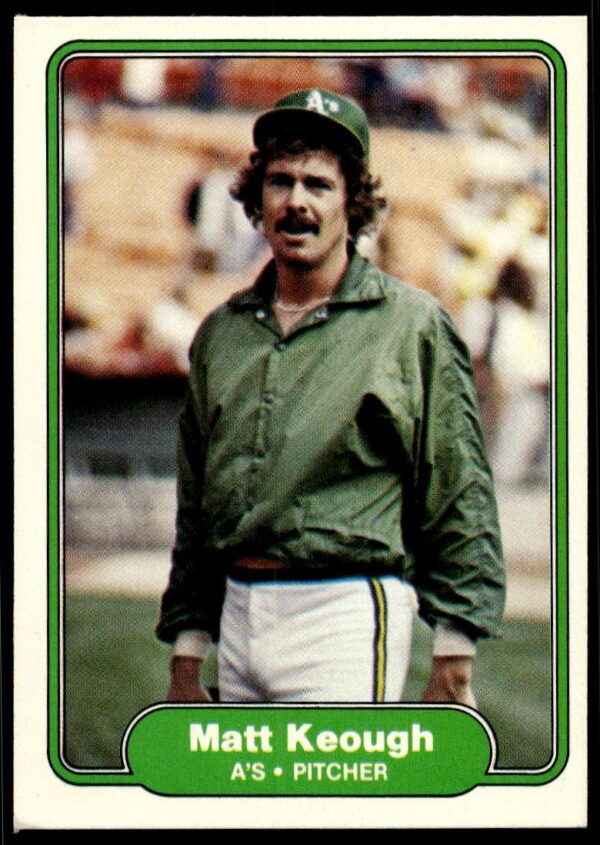 1982 Fleer Matt Keough #95 (Front)