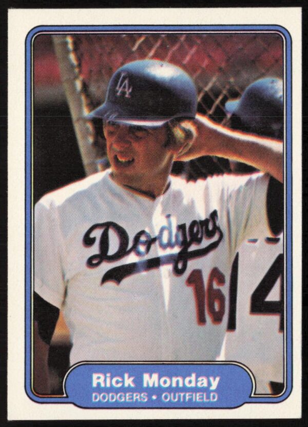 1982 Fleer Rick Monday #15 (Front)