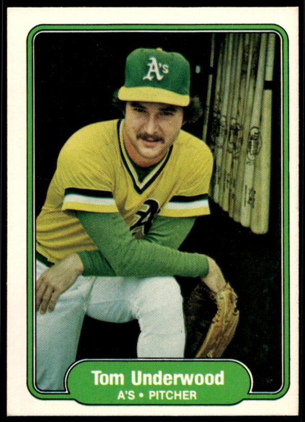 1982 Fleer Tom Underwood #109 (Front)