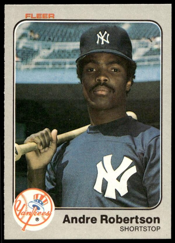 1983 Fleer Andre Robertson #396 (Front)