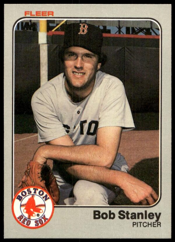 1983 Fleer Bob Stanley #195 (Front)