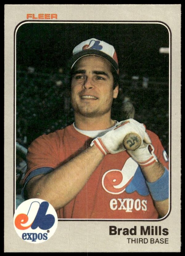 1983 Fleer Brad Mills #288 (Front)