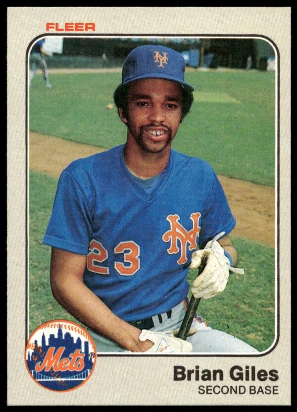 1983 Fleer Brian Giles #544 (Front)