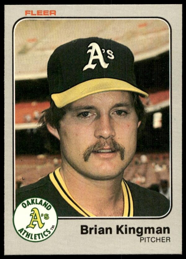 1983 Fleer Brian Kingman #522 (Front)